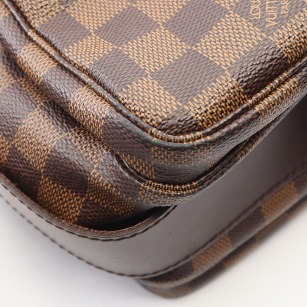 Louis Vuitton Shoulder Bag Naviglio Damier Ebene Canvas Leather — view 7