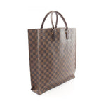 Louis Vuitton Tote Sac Plat Damier Ebene Canvas Leather Sac — view 2