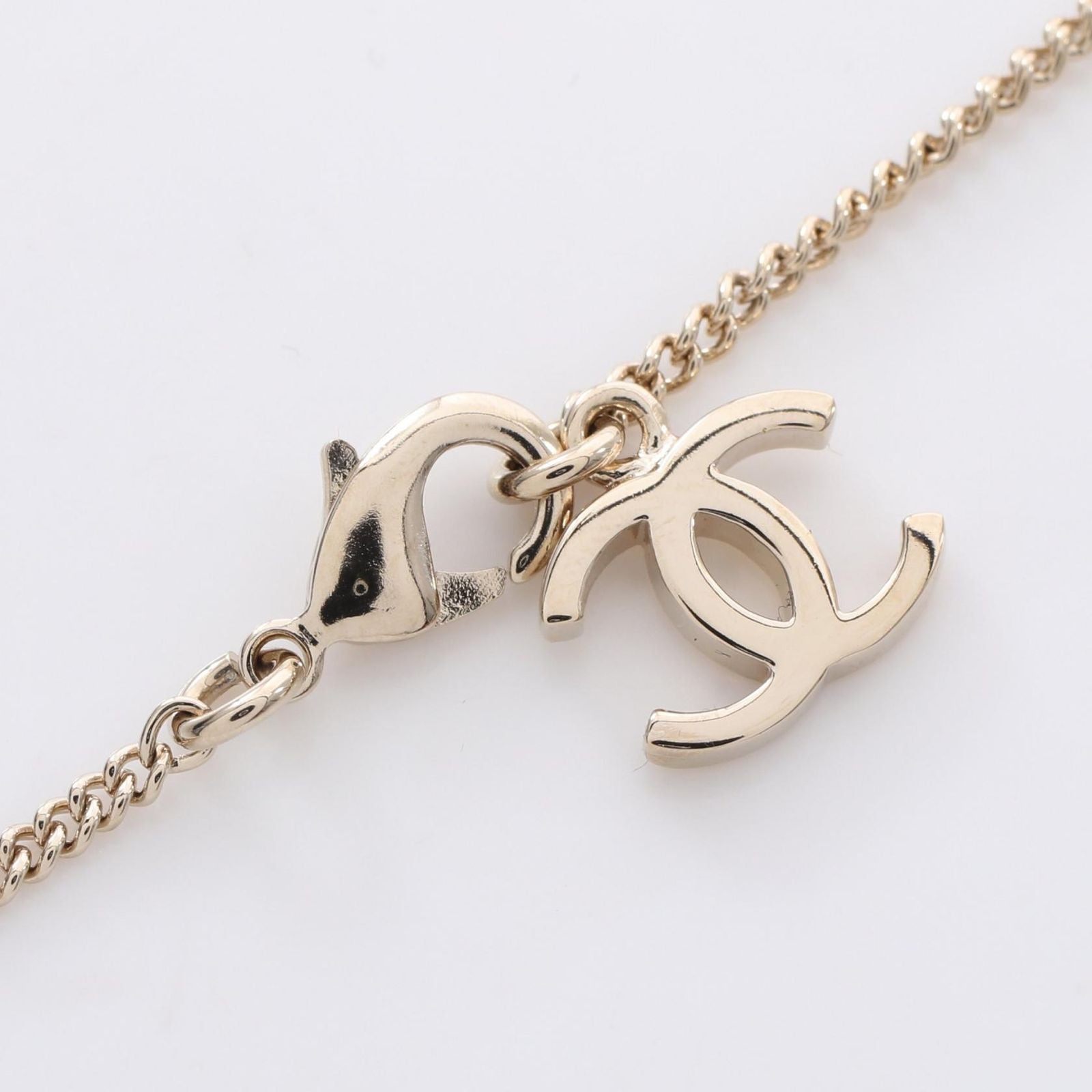 Chanel Necklace Earrings CC Logo Bambi — view 5
