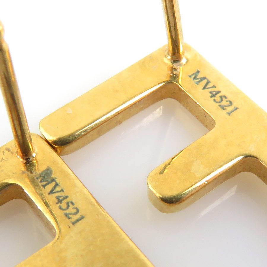 Fendi Earrings Drop Gold — view 6