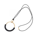 Hermes Necklace Loup Grand Leather Pendant — view 2