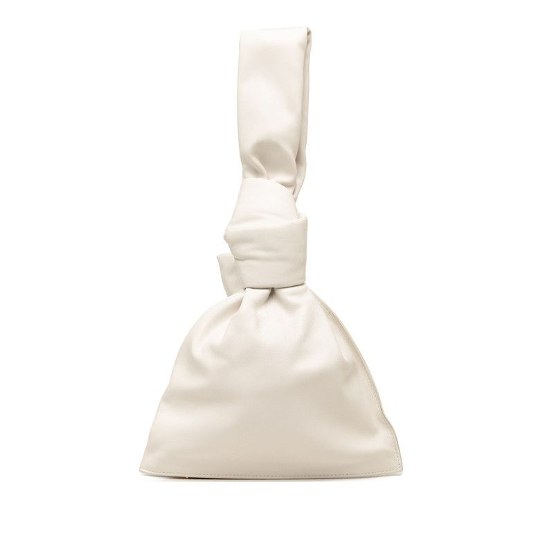 Bottega Veneta Mini the Twist Handbag White Leather