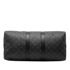 Louis Vuitton Monogram Eclipse Keepall Bandouliere 45 Boston Bag 2-Way Black — view 3