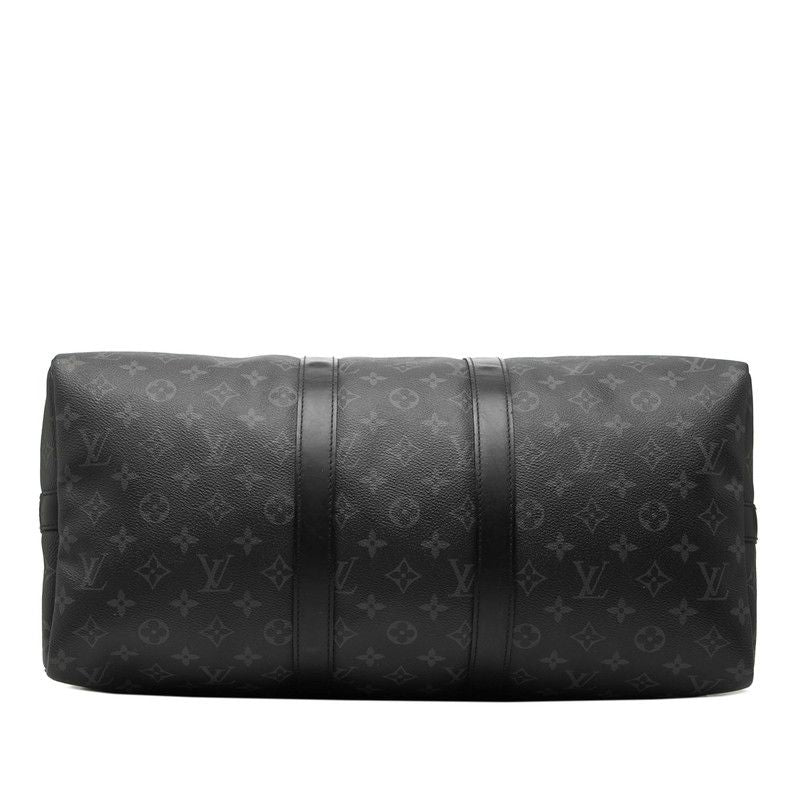 Louis Vuitton Monogram Eclipse Keepall Bandouliere 45 Boston Bag 2-Way Black — view 3