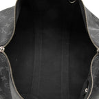 Louis Vuitton Monogram Eclipse Keepall Bandouliere 45 Boston Bag 2-Way Black — view 4