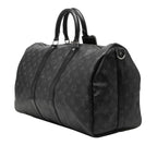 Louis Vuitton Monogram Eclipse Keepall Bandouliere 45 Boston Bag 2-Way Black — view 2
