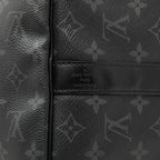 Louis Vuitton Monogram Eclipse Keepall Bandouliere 45 Boston Bag 2-Way Black — view 5