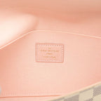 Louis Vuitton Damier Azur Pochette Felicity Chain Wallet Shoulder Bag White — view 5