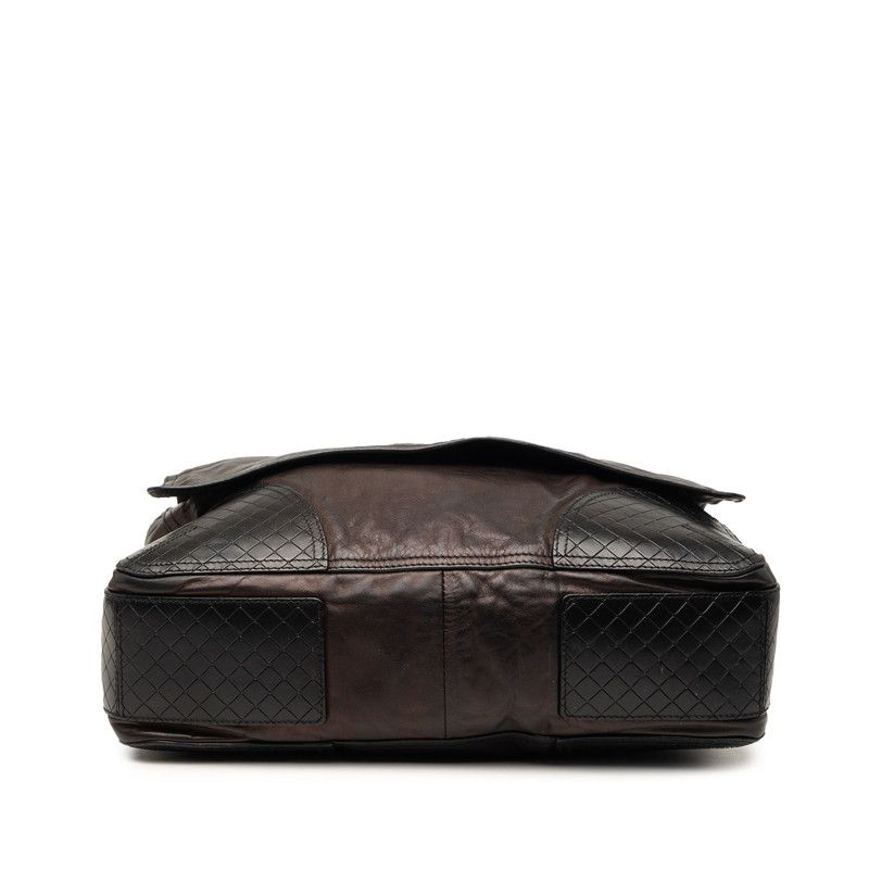 Bottega Veneta Intrecciato Crossbody Shoulder Bag Black Leather — view 3