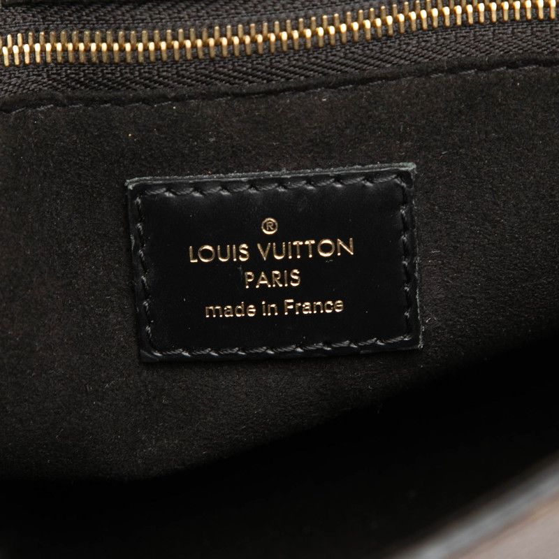 Louis Vuitton Monogram Flap MM 2-Way Shoulder Bag Brown Black Leather — view 5