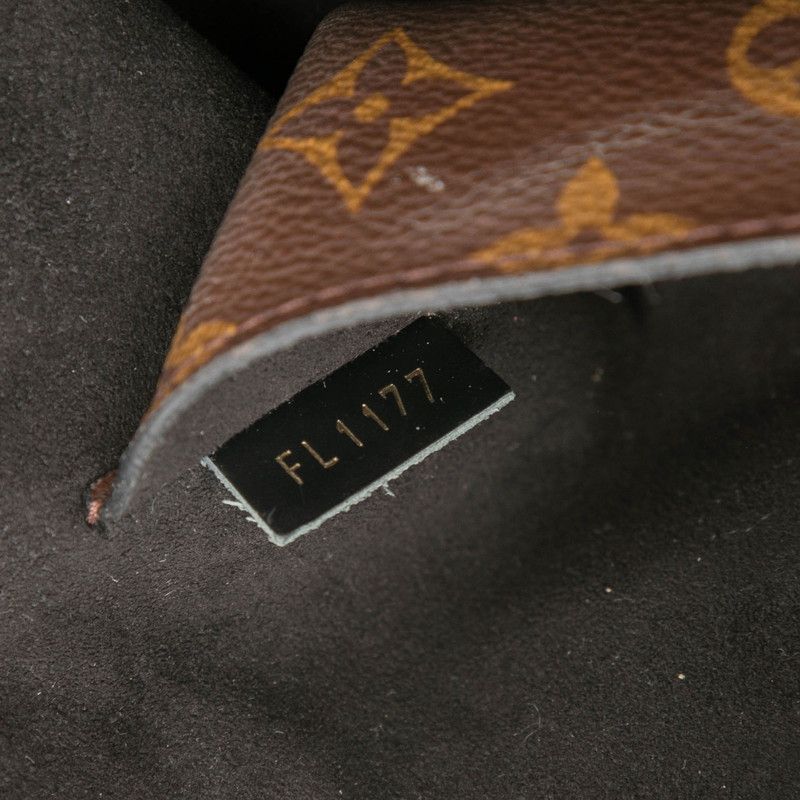 Louis Vuitton Monogram Flap MM 2-Way Shoulder Bag Brown Black Leather — view 6