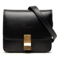 Celine Classic Box Small Shoulder Bag Black Leather