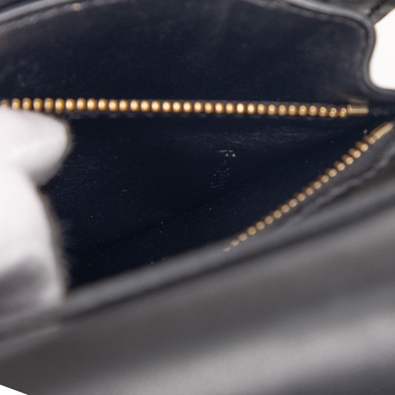 Celine Classic Box Small Shoulder Bag Black Leather — view 6