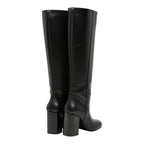 Hermes Ligier 90 Long Boots Heels 36.5 Black Calf — view 2