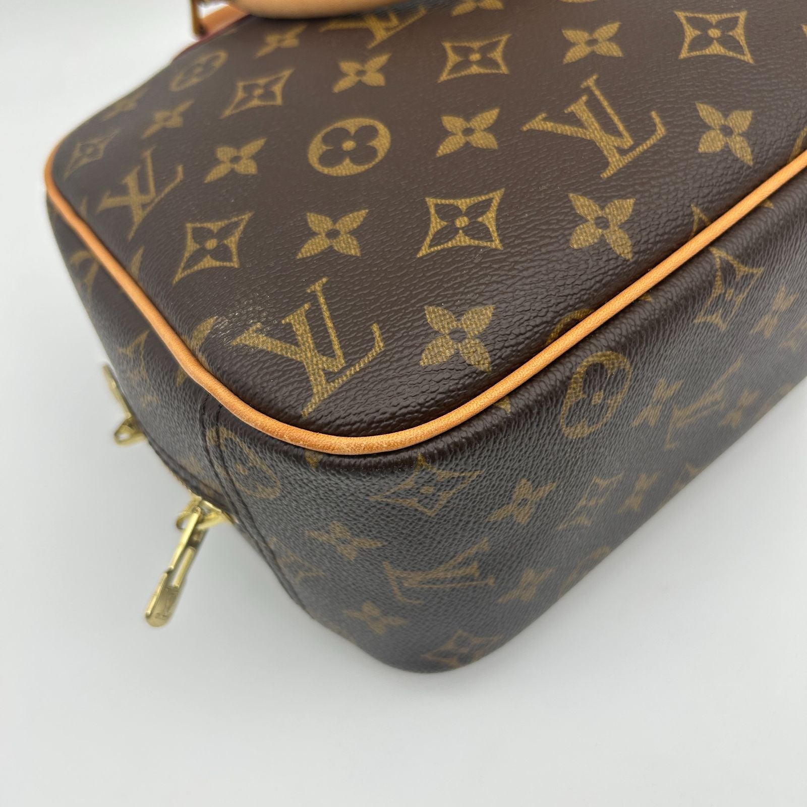 Louis Vuitton Tourville Monogram Mini Boston Hand Bag Brown — view 8