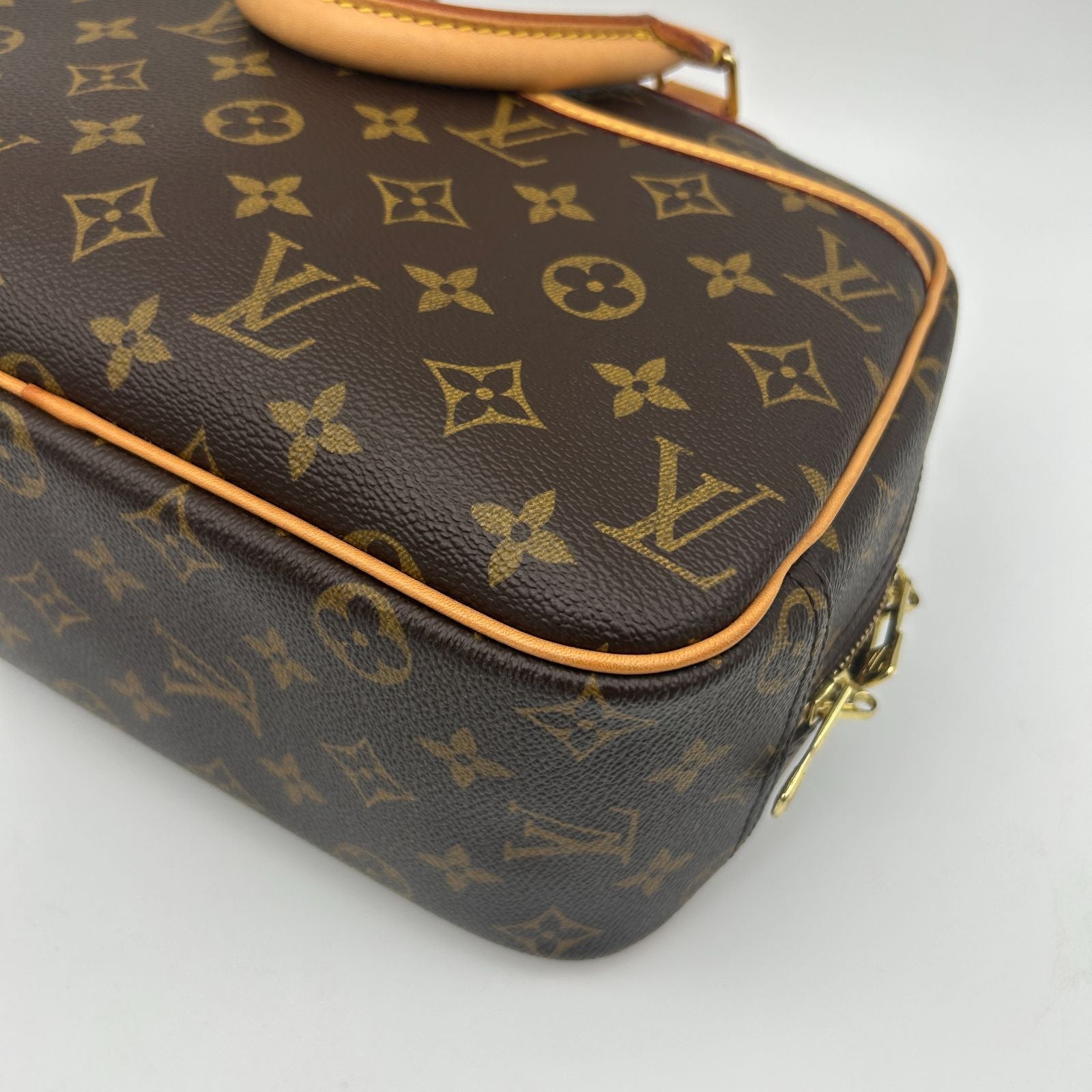 Louis Vuitton Tourville Monogram Mini Boston Hand Bag Brown — view 7