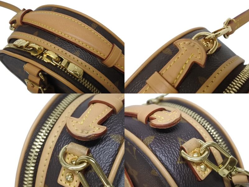 Louis Vuitton Mini Boite Chapeau Shoulder Bag Monogram Canvas Vachetta Leather — view 5
