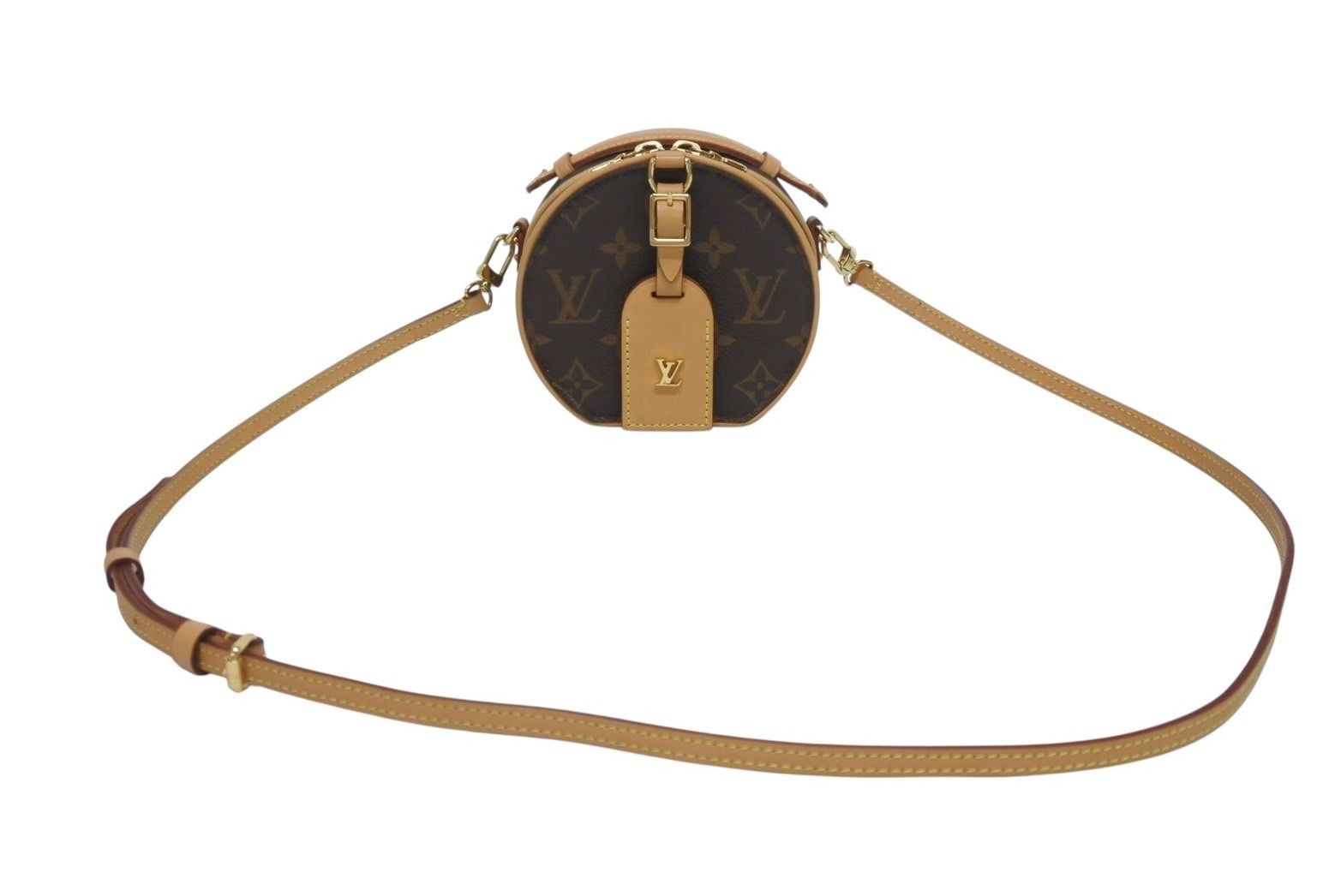 Louis Vuitton Mini Boite Chapeau Shoulder Bag Monogram Canvas Vachetta Leather — view 2