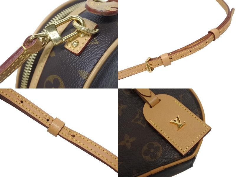 Louis Vuitton Mini Boite Chapeau Shoulder Bag Monogram Canvas Vachetta Leather — view 6