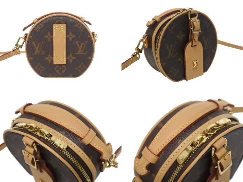 Louis Vuitton Mini Boite Chapeau Shoulder Bag Monogram Canvas Vachetta Leather — view 4
