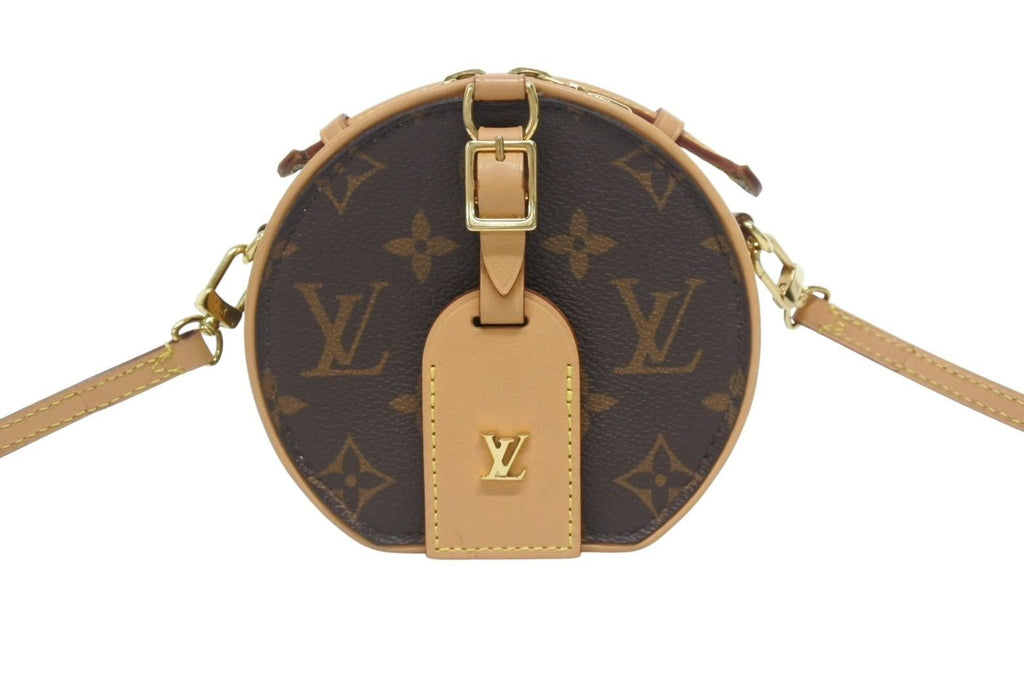 Louis Vuitton Mini Boite Chapeau Shoulder Bag Monogram Canvas Vachetta Leather — view 3