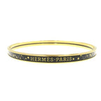 Hermes Enamel Bracelet Gold