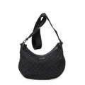Gucci Half Moon Zip Messenger Black GG Canvas