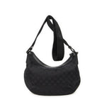 Gucci Half Moon Zip Messenger Black GG Canvas — view 5