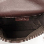 Gucci Mini Faux Crossbody Dark Brown Guccissima — view 9