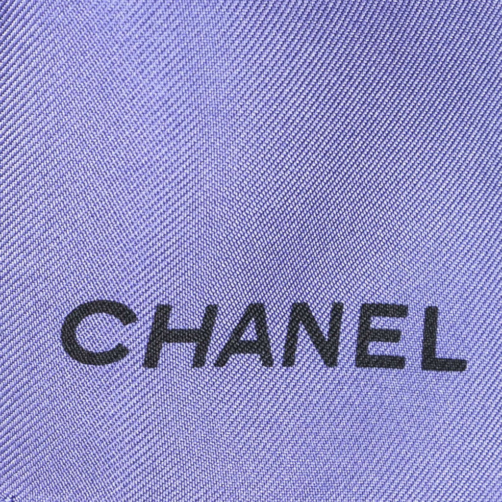 Chanel Scarf Purple Pink Silk — view 4