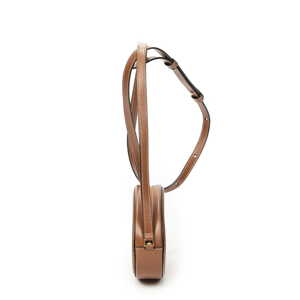 Celine Triomphe Oval Crossbody Brown Calfskin Leather — view 3