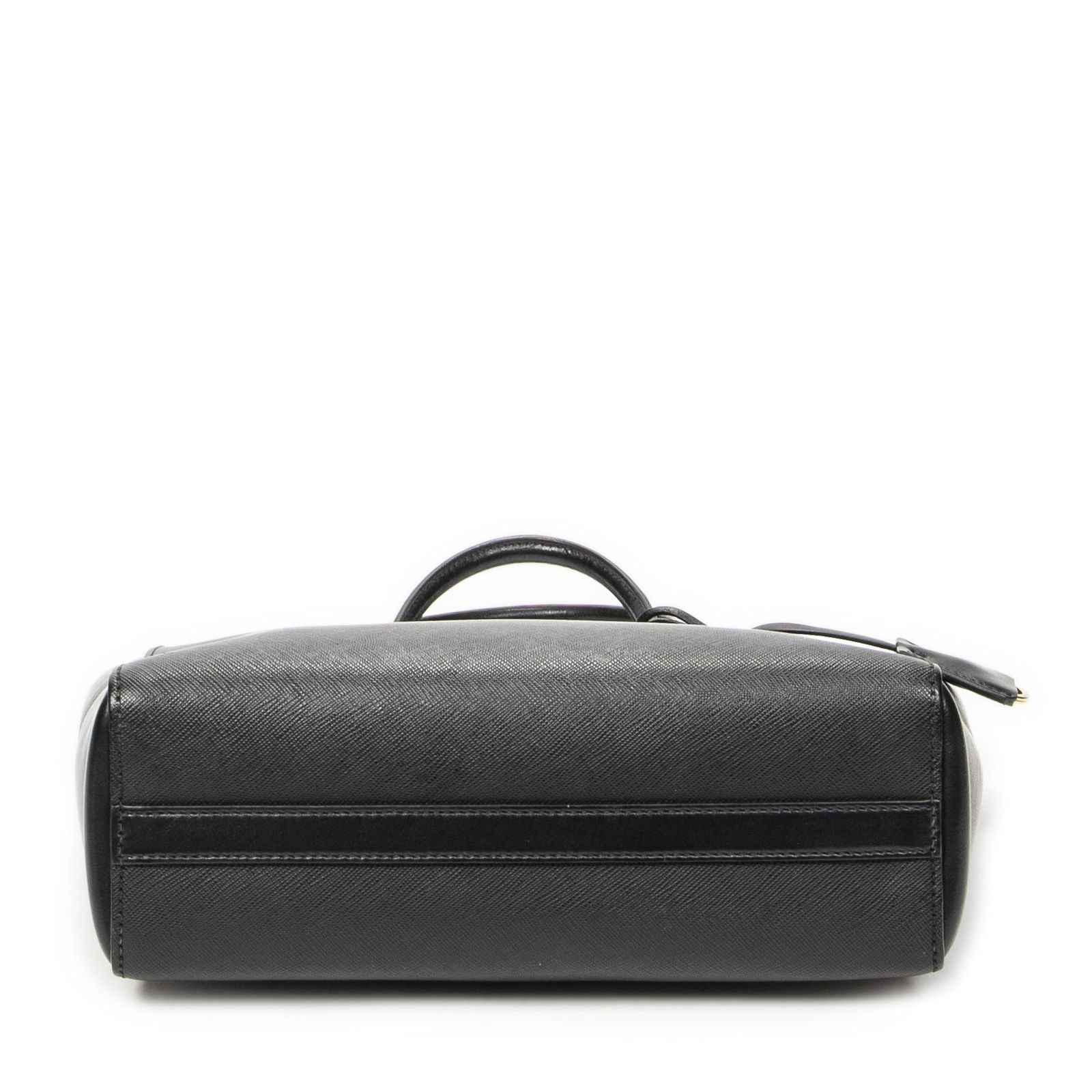 Prada Convertible Tote Black Saffiano Leather — view 6