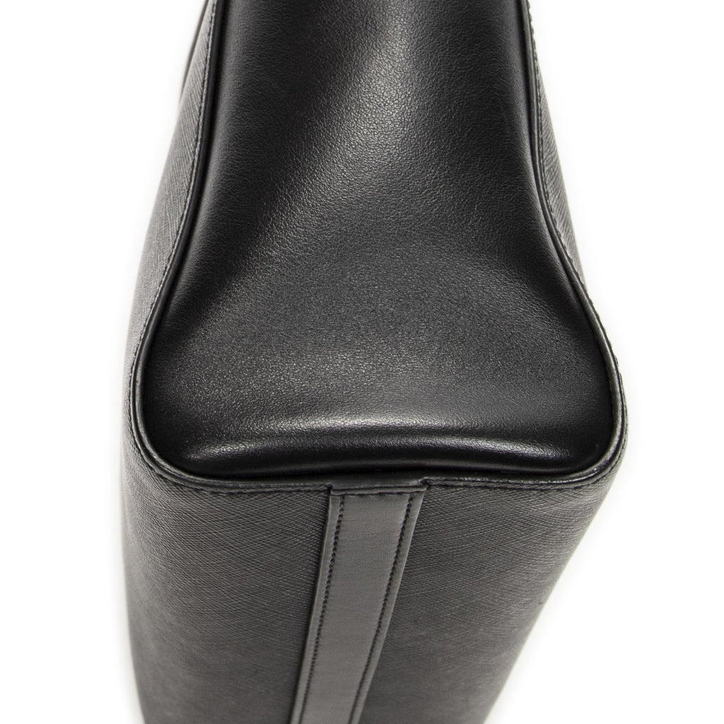 Prada Convertible Tote Black Saffiano Leather — view 7