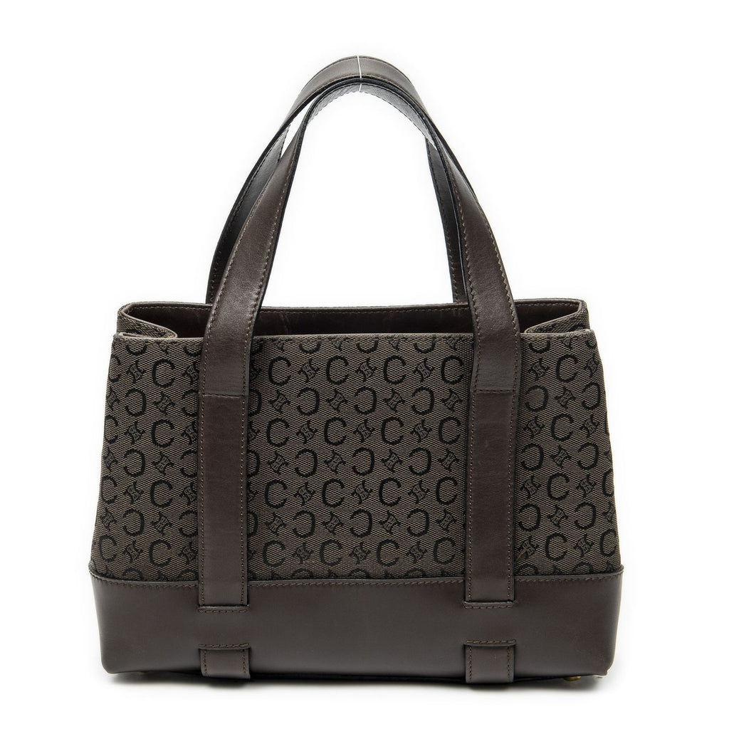 Celine Open Tote Brown C Macadam Canvas