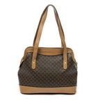 Celine Zip Tote Beige Brown Macadam Canvas — view 5