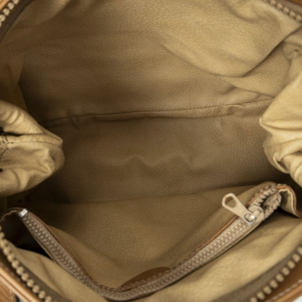Celine Zip Tote Beige Brown Macadam Canvas — view 9