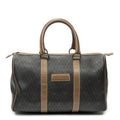Dior Midi Amboston Gray Brown Macadam Canvas Shoulder