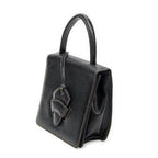 Loewe Vintage Square Flap Black Gray Calfskin Leather — view 2
