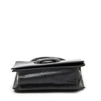 Loewe Vintage Square Flap Black Gray Calfskin Leather — view 6