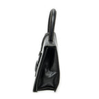 Loewe Vintage Square Flap Black Gray Calfskin Leather — view 3