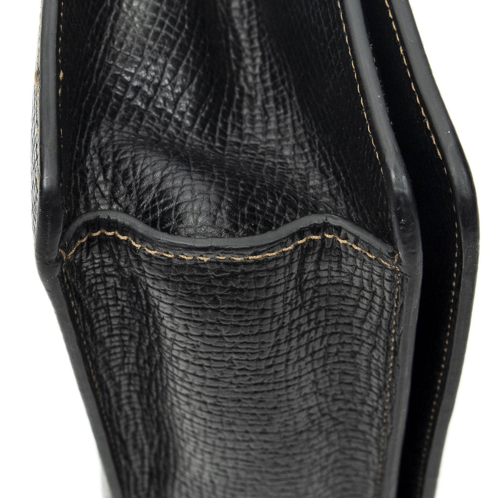 Loewe Vintage Square Flap Black Gray Calfskin Leather — view 7