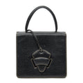 Loewe Vintage Square Flap Black Gray Calfskin Leather
