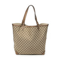 Gucci Large Craft Tote Brown Beige GG Canvas
