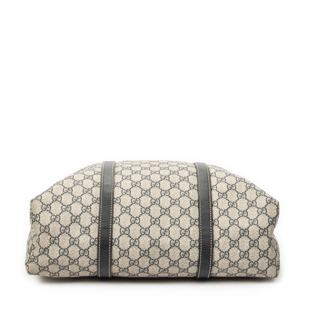 Gucci Vertical Tote Navy Beige Supreme Canvas — view 6