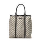Gucci Vertical Tote Navy Beige Supreme Canvas
