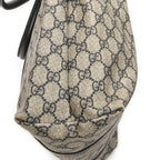 Gucci Vertical Tote Navy Beige Supreme Canvas — view 7