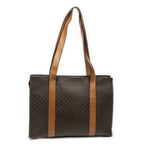 Celine Zip Shopping Tote Brown Macadam Canvas — view 5