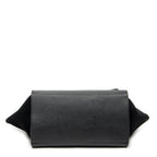 Celine Midi Trapeze Black Gray Calfskin Leather Messenger — view 6