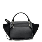 Celine Midi Trapeze Black Gray Calfskin Leather Messenger — view 5
