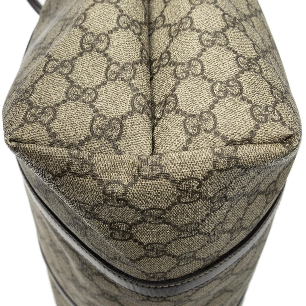 Gucci Vertical Tote Dark Brown Beige Supreme Canvas — view 8